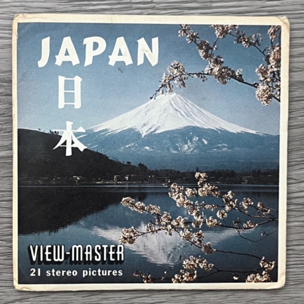 Japan View Master Packet B262 3 Reel Set & Book Vintage 3D Stereo Pictures